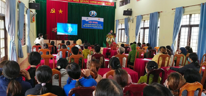 UBND xã Cư Mốt tổ chức Hội nghị tuyên truyền, phổ biến pháp luật cho hội viên phụ nữ năm 2022